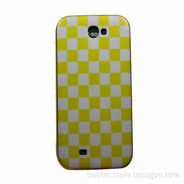 Trendy TPU Phone Case with Shining Checkered Patterns, Suitable for Samsung Galaxy Note 2/N7100